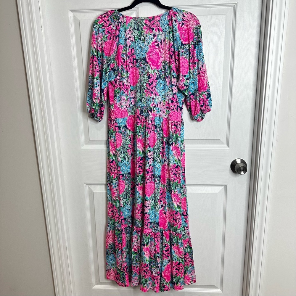 Lilly Pulitzer Brantley Knit Midi Wrap Dress Large New! - Picture 4 of 8